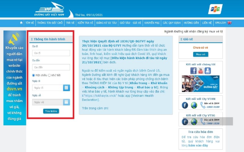 Đặt vé online dễ dàng không in vé